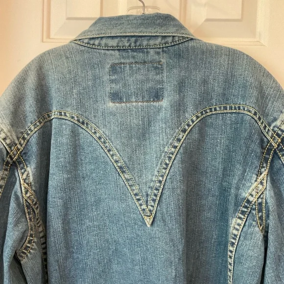 Levis Type 1 Denim Men’s Jacket Size XL, Great condition, Western Yoke & Details - Picture 9 of 16